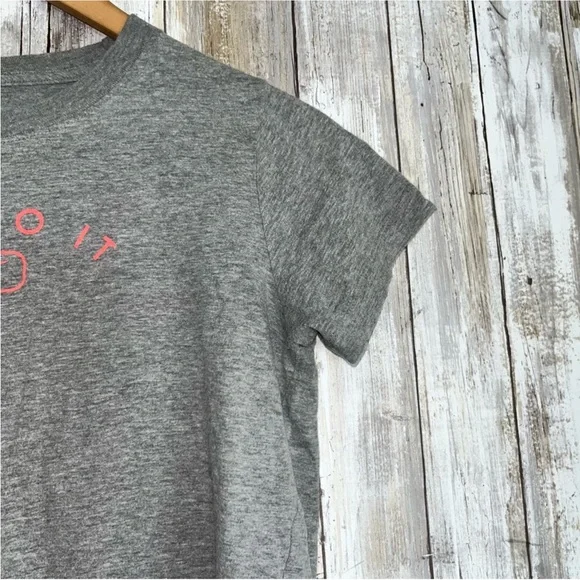 Nike Grey & Pink Just Do It Tee - Picture 3 of 4